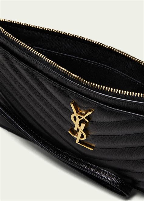 ysl monogram wristlet pouch|YSL bill pouch.